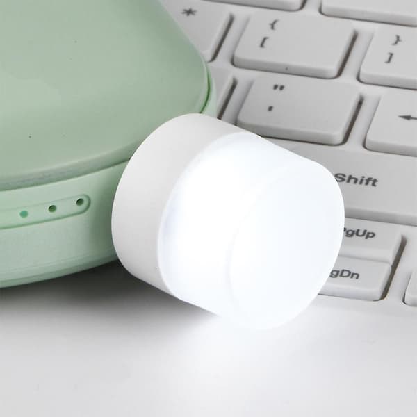 6 stk bærbar USB 5V mini nattlys LED øyebeskyttelse bordlampe