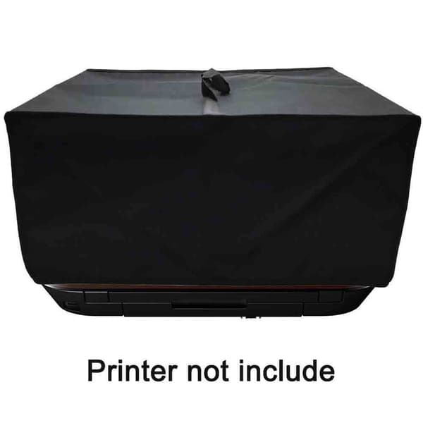 504525cm Printer Støvcover, Sort, Antistatisk Vinyl