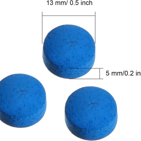 Cue Tips Billiard Pool Stick Ersättningsspetsar Blå Pool Köer KLB