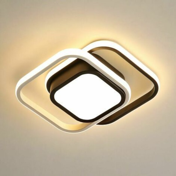 Modern LED-taklampa, 26W taklampa, 2080lm taklampa för vardagsrum, sovrum, kök, hall 3000K
