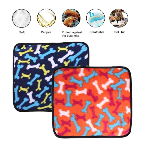 2 st Mjuka Hundfiltar Medium Mjuka Fluffy Katter XL(23.62x16.92) KLB