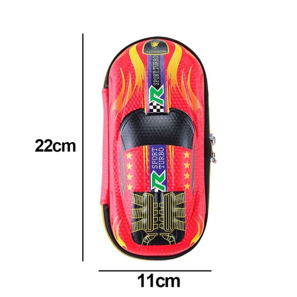 Pencil Case Bil Superbil Pen Case Organizer Stationery Rød KLB