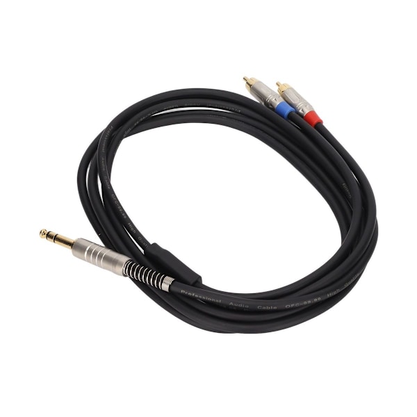 1/4\" TRS - 2 RCA-kaapeli kullattu liitin 6,35 mm KLB
