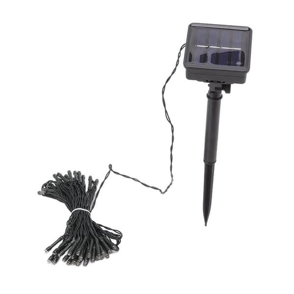 Solcelledrivne lysslynger 50 LED 8 moduser IP65 vanntett dekorative KLB