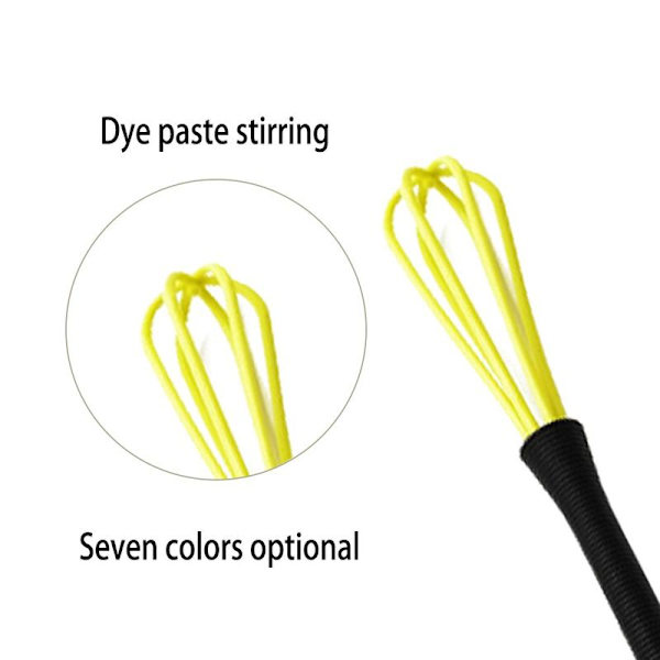 Visp 5-pack plastvisp mixerverktyg gul