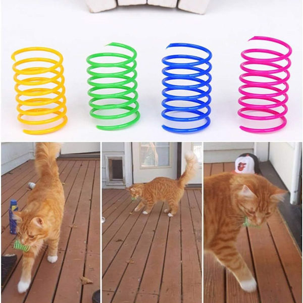 Katt spiralfjäder, Kreativ leksak för katter att döda tid KLB