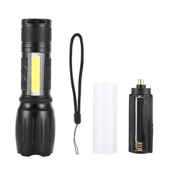 LED Mini Portable T6 + COB Superheller Zoom-Warnblendlicht KLB