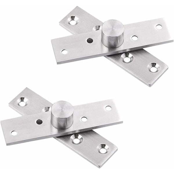 2 kpl ruostumattomasta teräksestä valmistettua 360 asteen kääntyvää saranan kiinnitysruuveilla 75x17mm KLB