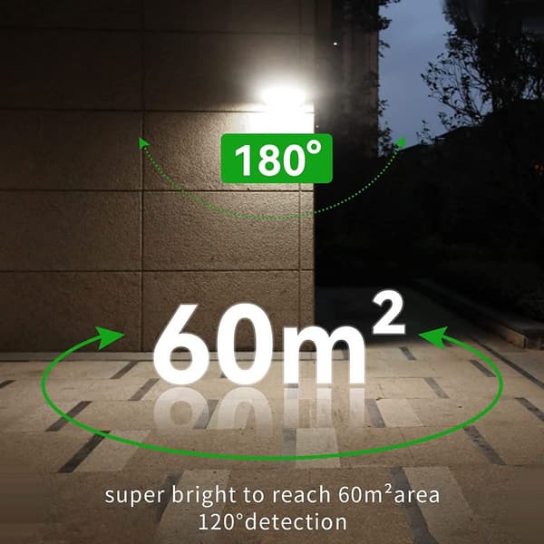 48LED 4500mAh Solcelled Udendørslampe [Hvidt Lys] Spotlight