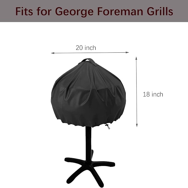 Grillovertræk til George Foreman, TwoPone elektrisk grillovertræk, rund Grilla KLB