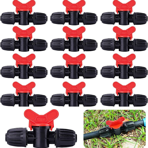 20 stk. drypvandingsslangeventil PE-vandingsslange 16 mm pigtrådsassortiment