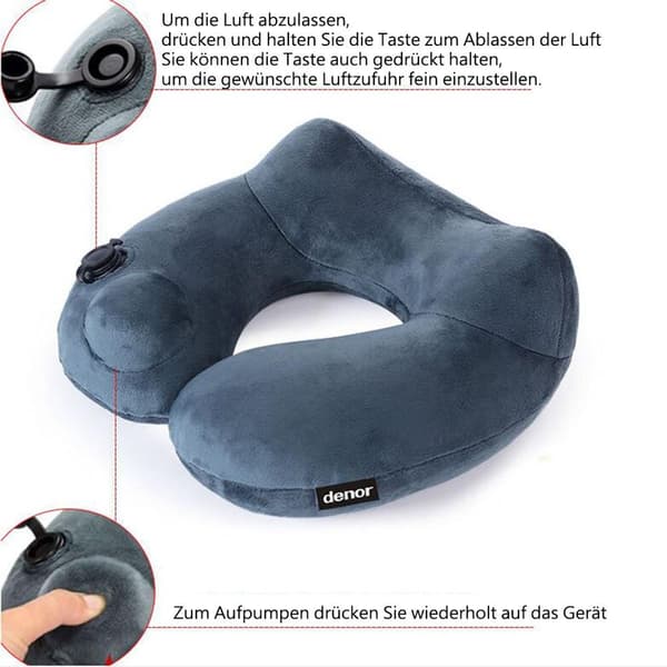 Resepudde, perfekt för resor, kontor och hem, nackkudde med stöd