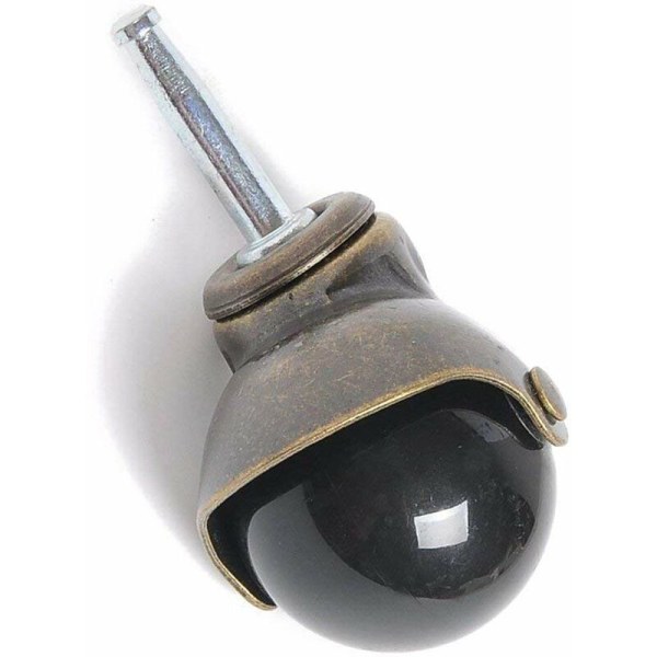 Svingbare hjul, 360 graders svingbare hjul, topplate med deksel, sett med 4 møbelhjul (kulehjul med grep ring, 50mm) KLB