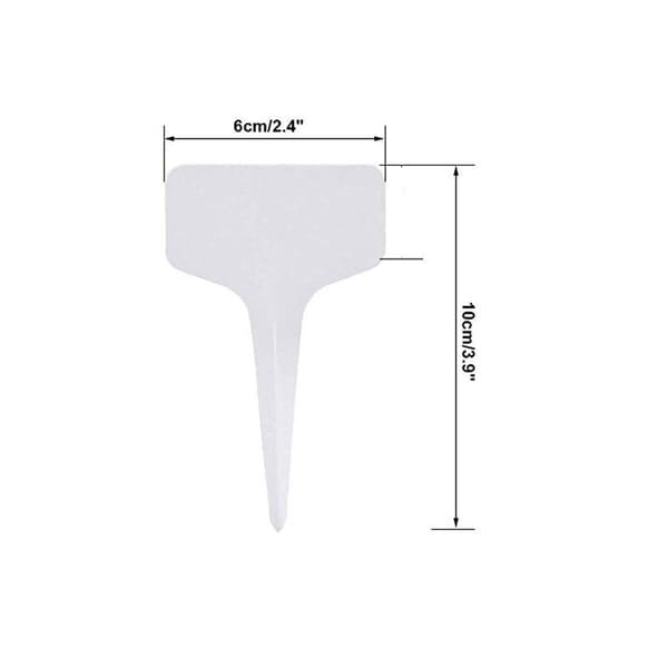 Kinglake 100 stk. Mini T-formede plastik plante stik etiketter