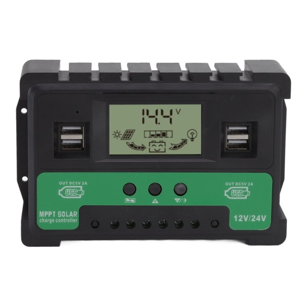 Aurinkosäätimet 12V 24V Lataus-Purkaus-PV-Regler LCD KLB