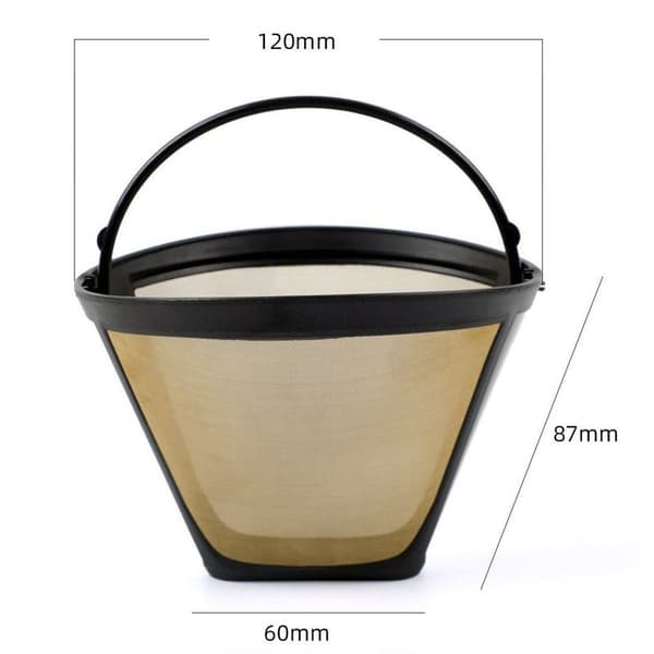 Genanvendelige kaffefiltre, mesh kaffefiltre (2 stk,