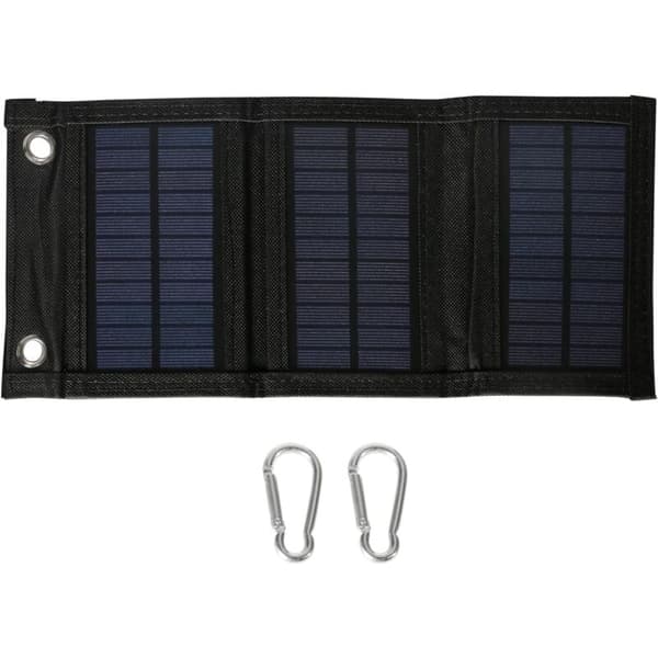8W Foldable Solar Charger Outdoor Vanntett Solcellepanel Polysilicon Solcellepanel med 5V USB-porter for iPhone iPad Samsung Galaxy ect KLB