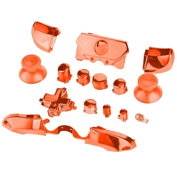 Komplett knappset för Xbox One / Elite-kontroller (3,5 mm orange KLB
