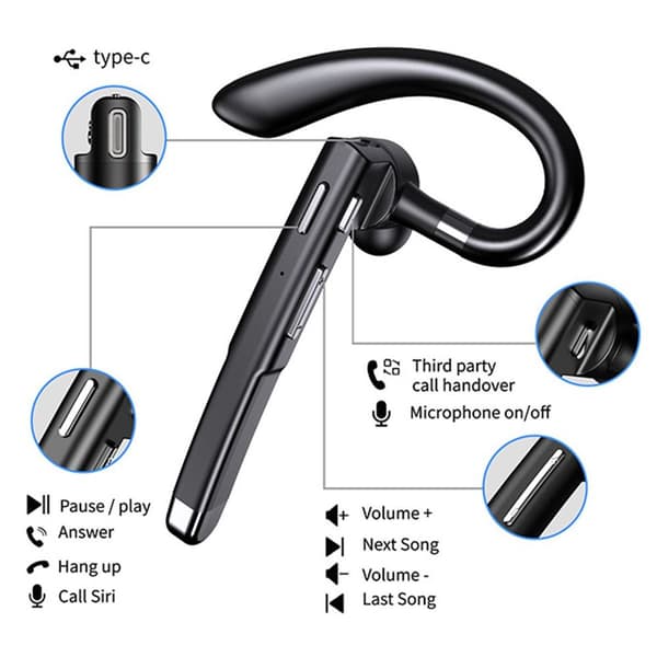 Trådløse Bluetooth-øretelefoner, Bluetooth 5.1 trådløse Yyk-520-1