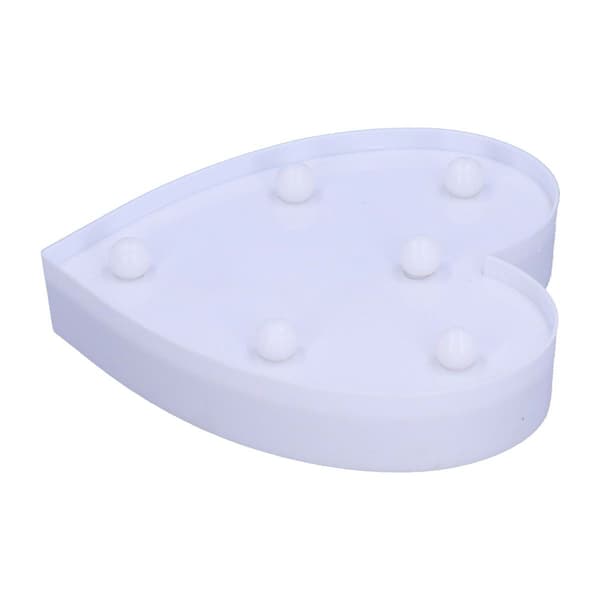 LED Hjerteformet Lys 6LED Chip Lille Nattelys til KLB