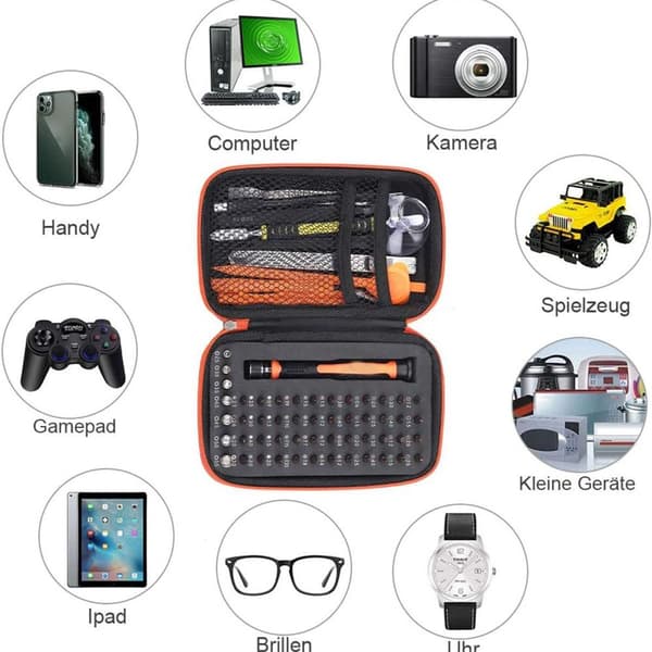Precision skruvmejsel set, 68 i 1 professionell elektronisk KLB