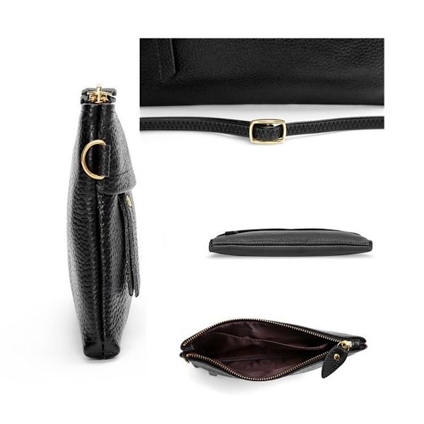 Naisten vino crossbody-puhelinlompakko (tummanpunainen)