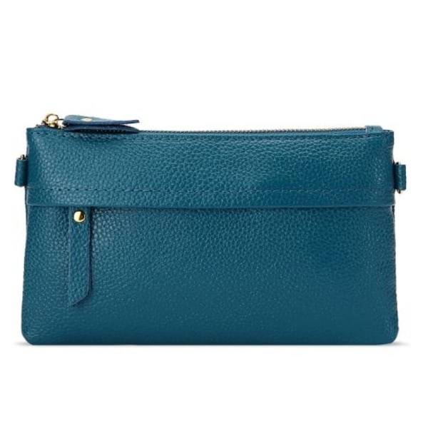 Diagonal en skulder mobil lommebok for kvinner (sjøblå)