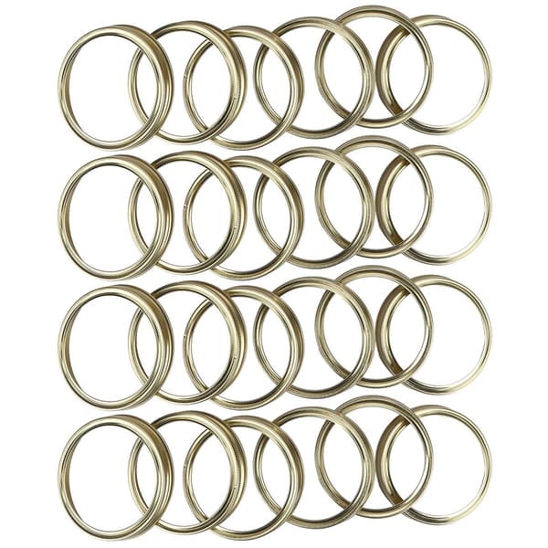 24 stk Glass Sealing Storage Lids Split Solid Caps KLB