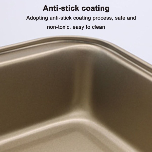 Rektangulär brödform Non-Stick Cake Baking Molds Toast Set om 2 KLB