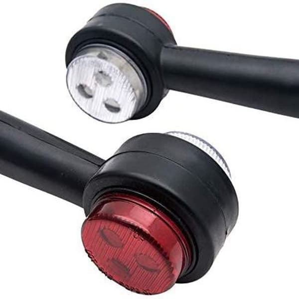 Set med 2 sidomarkeringsljus 12 V LED 20 cm för lastbilsvagnar