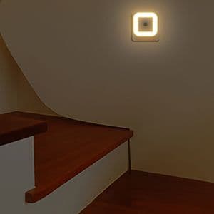 LED-nattlampe med bevægelsessensor og lyssensor, lampe à