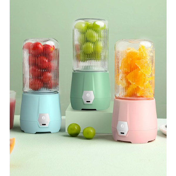 Handy trådløs bærbar blender MINI juicer kop engros USB juice kop frugt kop mini, blå