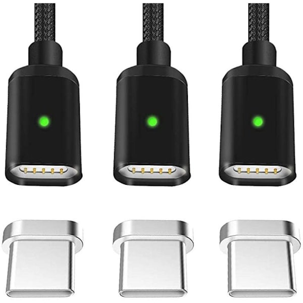 GIANAC iPhone-latauskaapeli, [3 kpl 0,5M 1M 2M] Lightning musta KLB