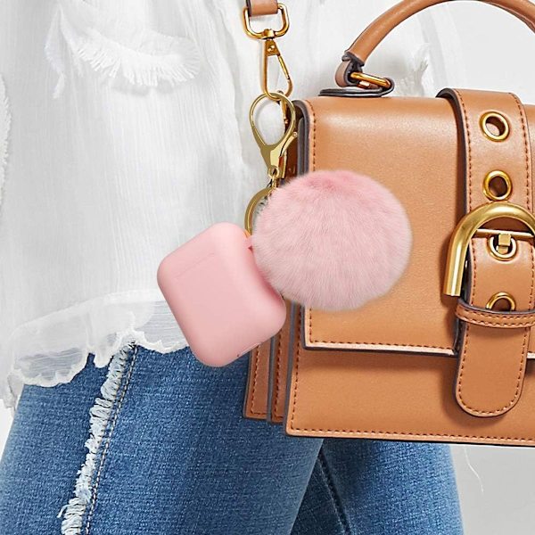 Airpod-etui, silikone Airpod-etui med lyseblå