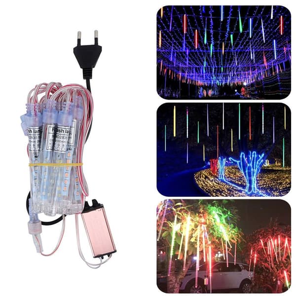 LED-utelysregn med meteorskur-effekt for KLB