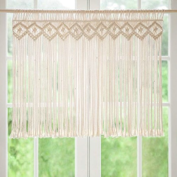 Gardinkappa Väggbonad Boho Dekoration Vävd Gobeläng Väggdekoration Utomhus