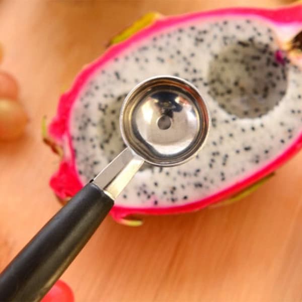 Melon ske dobbeltsidet kuglefræser/kugleformer/hul ske,