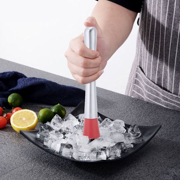 Multifunksjonell rustfritt stål isknusing pinne for cocktailer KLB