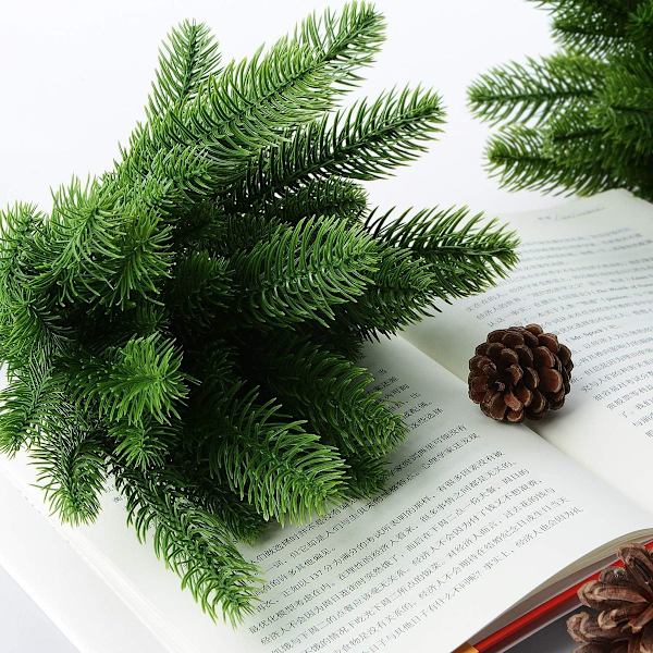 Kunstige Gran Grene Julepynt Indendørs Gran Grene Grønne Grene KLB
