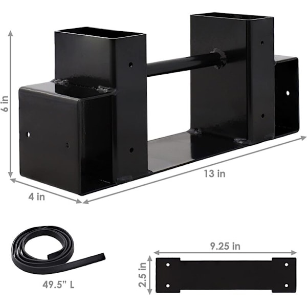 2-pack utomhus vedstaplingsställ för ved, stor kapacitet stark vedstaplingsställ, vedförvaring för inomhus och utomhus KLB