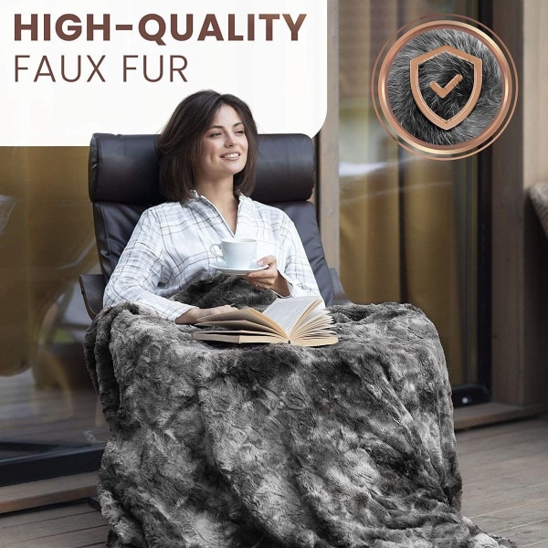 Lättviktig termisk polyester tjock filt, mjuk, queen size