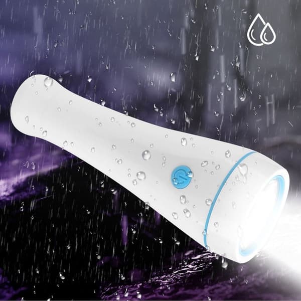 Ulkoilun LED-taskulamppu, USB-ladattava taskulamppu, vedenpitävä, toimiva KLB