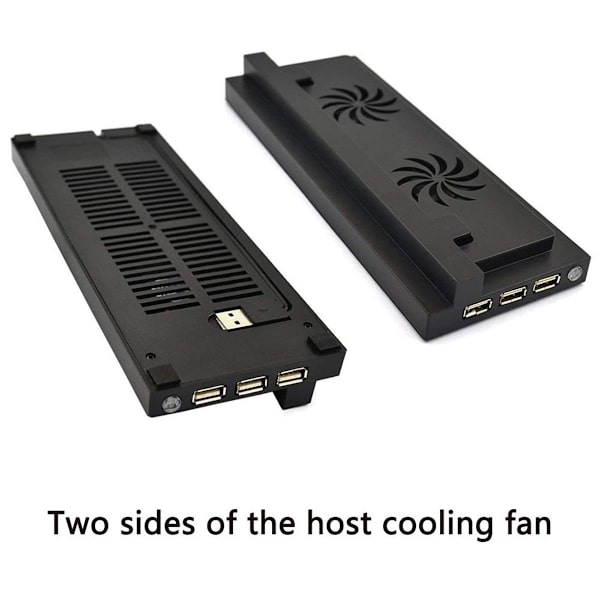 Xbox One S Stativ med Fläkt - Vertikal, 3 USB-portar KLB