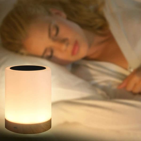 LED touch-lampe til soveværelse, stue, kontor - sengelampe med KLB