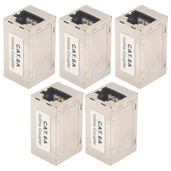 5 kpl Cat6A Ethernet-sovitinkytkin Cat6 LAN