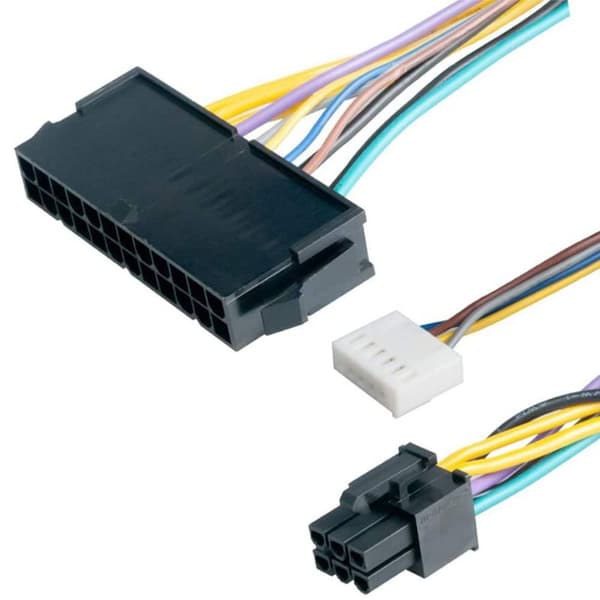 24-pin til 6-pin strømforsyningskabel, hovedkort serveradapterkabel,
