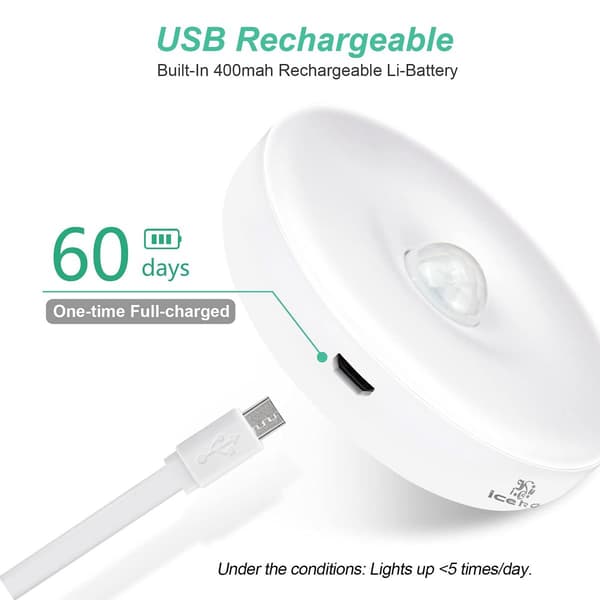 Automatisk LED-nattelys, bevægelsessensorlampe KLB