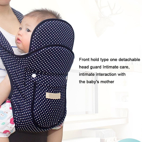 Baby Carrier med justerbart hofte sete, dekket baby carrier, Wavelet Dot Fabric Style KLB