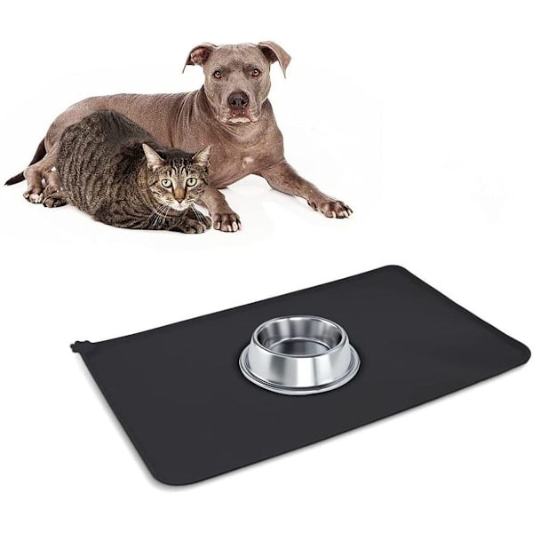 Joytale skål måtte til hunde og katte, silikone skridsikker hundeskål måtte KLB