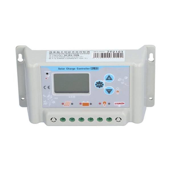 Solcelle ladekontroller LCD-skjerm solcellepanel KLB